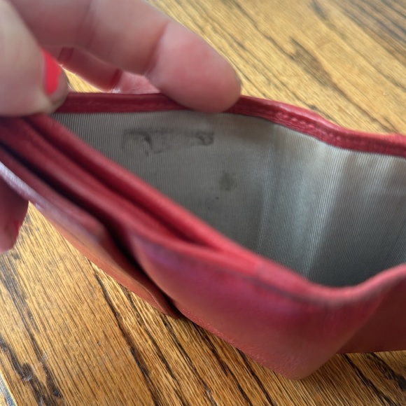 CHANEL CAMELLIA RED WALLET. EUC Rare color w/COA Host pick - Picture 8 of 8